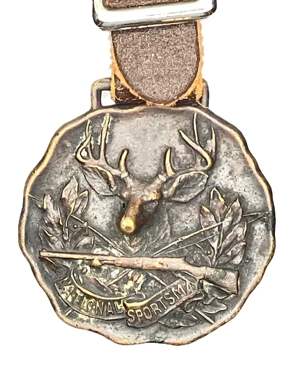 Vintage 1930's National Sportsman Magazine Pocket Watch Fob Collectible